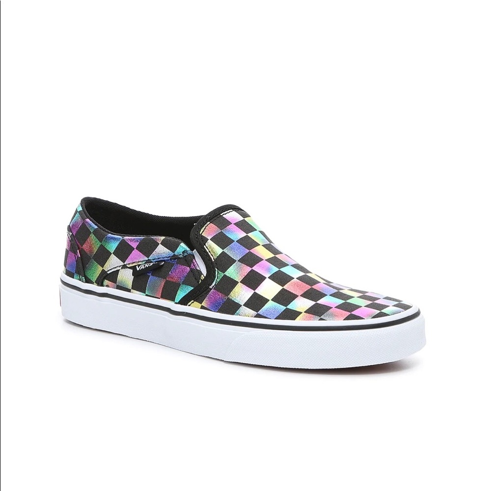 NIB Vans metallic slip on Asher